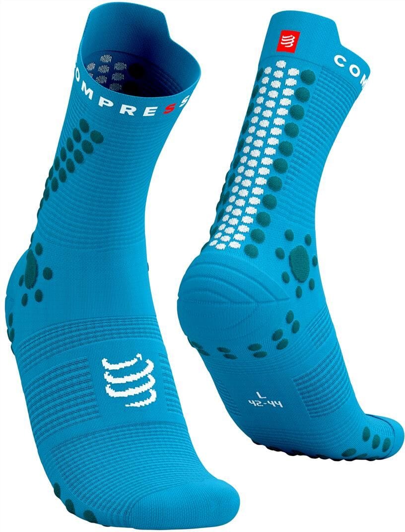 Compressport Pro Racing Socks V4.0 Trail Hawaiian Ocean/Shaded Spruce T1 (EU 35-38) 