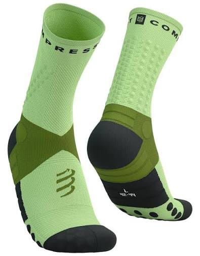 Compressport Ultra Trail Socks V2.0 Woodbine/Shadow Lime T1 (EU 35-38) 