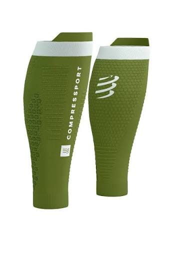 Compressport R2 3.0 Calf Sleeves Woodbine/White Refl T1 