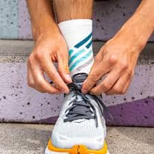 BV Sport Light Run High "MIAMI" Socks Blue/Grey 36-38 