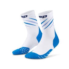 CEP Core Run Edt. Claws Socks Mid Cut Socks, Men White/Blue III 