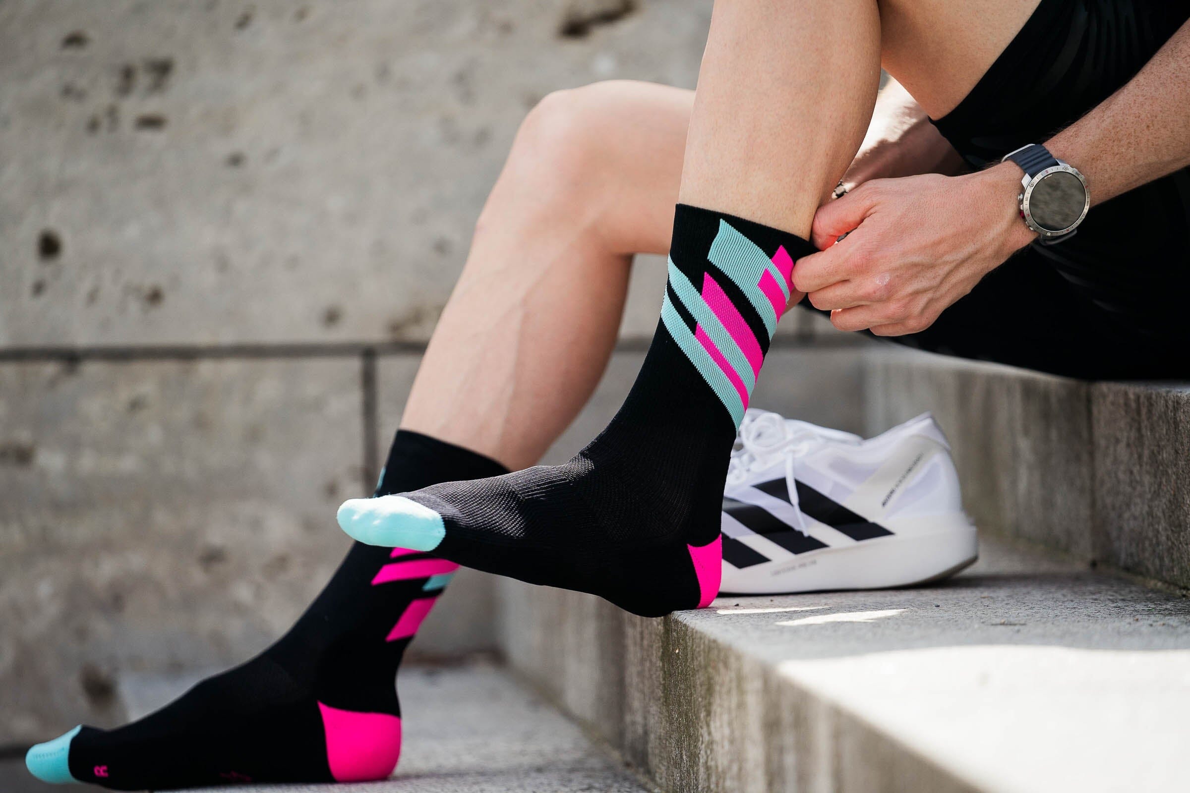 Incylence Renewed 97 Philipp Pflieger Training V4 Black Mint Pink Socks 