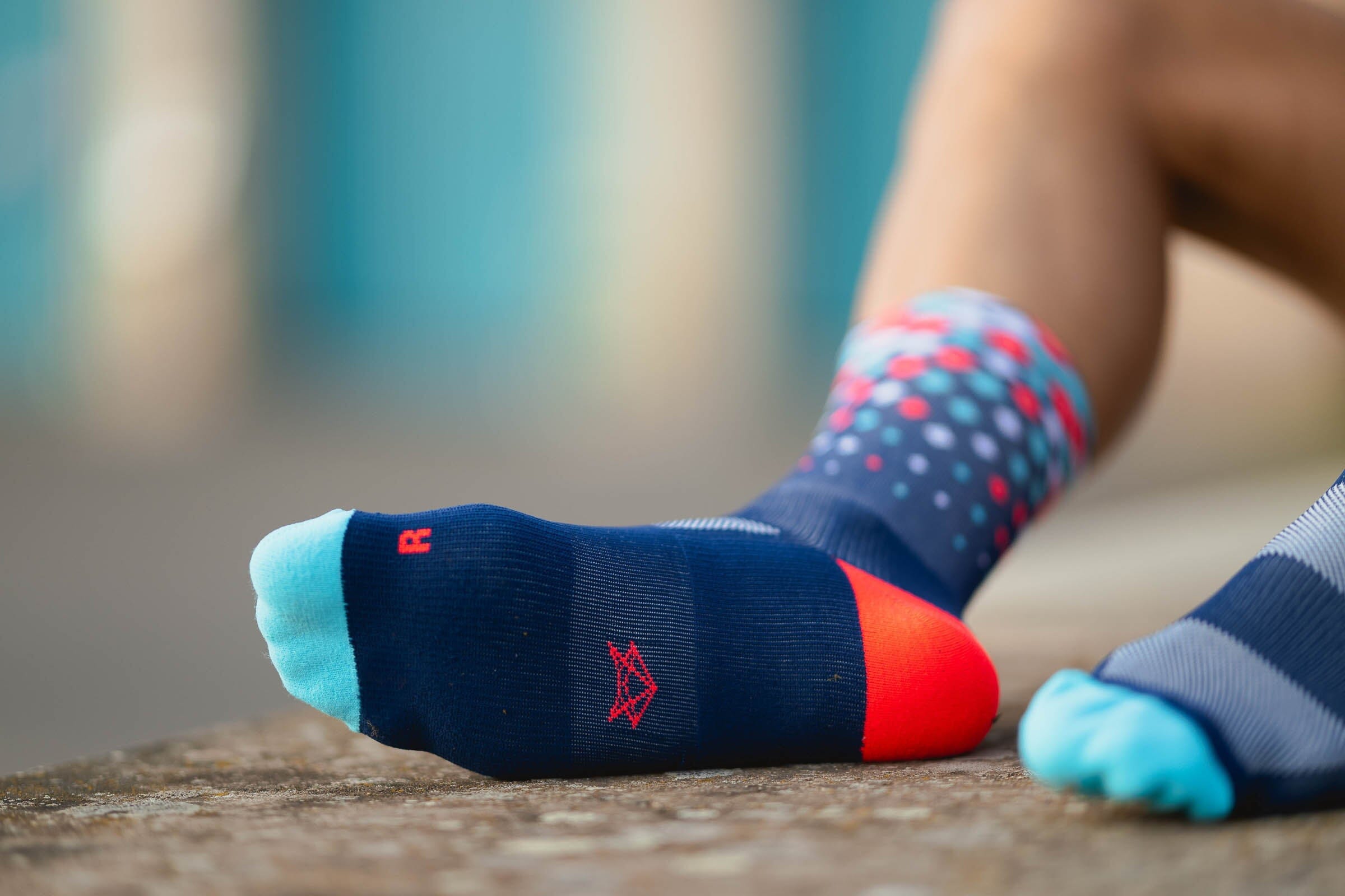 Incylence Running Crystals Navy Cyan Inferno Socks 