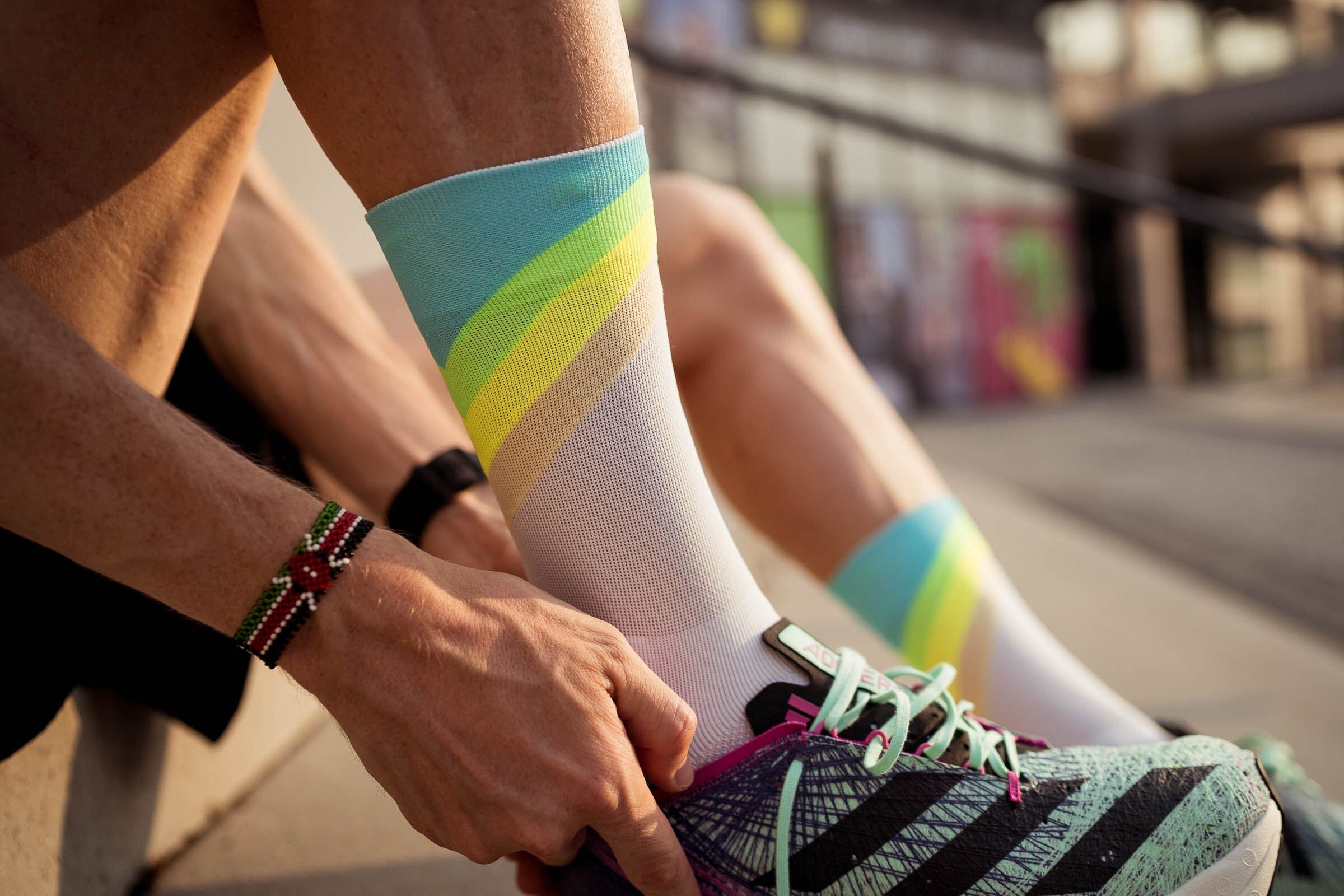 Incylence Running Grades Blue Canary Socks 