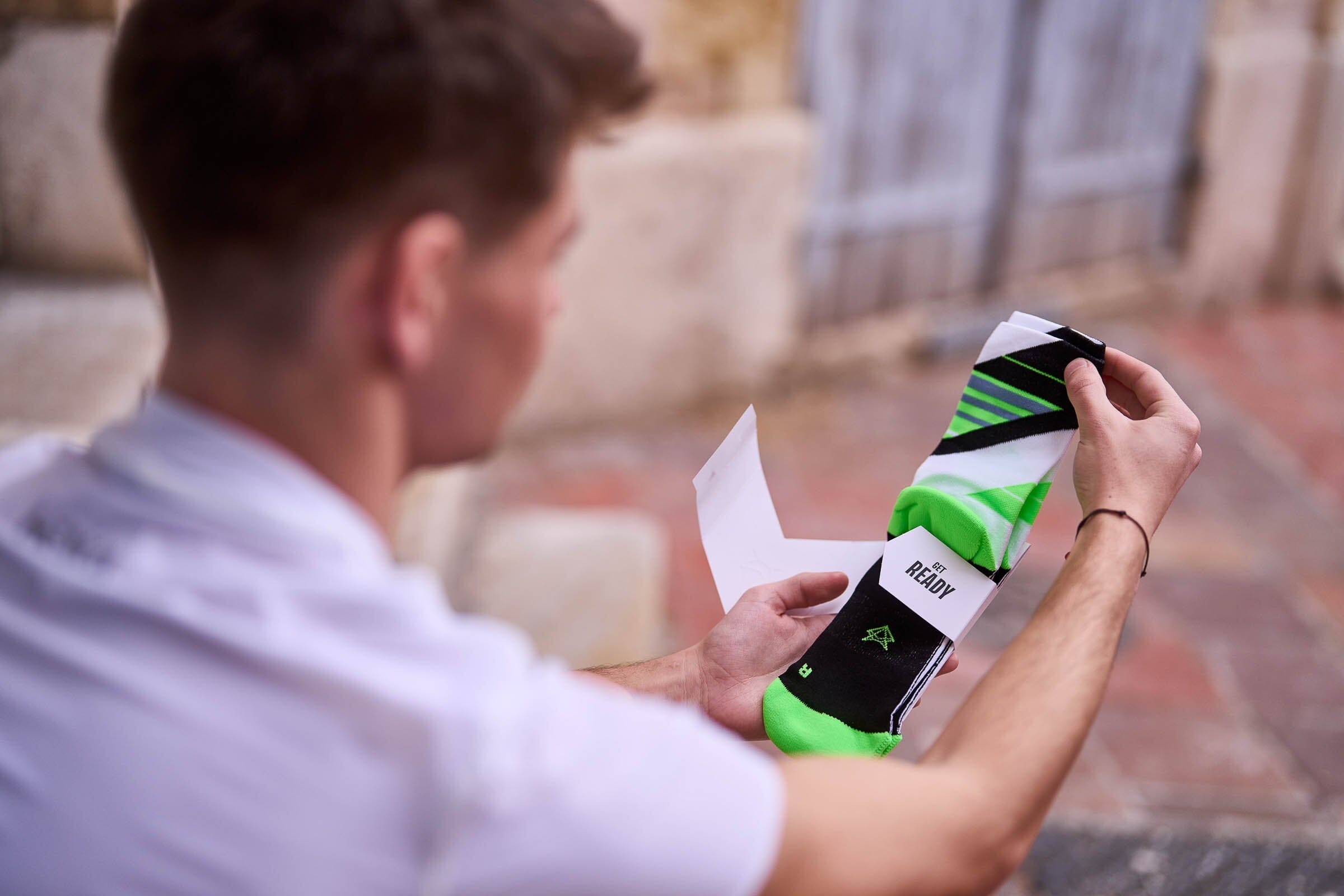 Incylence Running Ladders Black Green Socks 