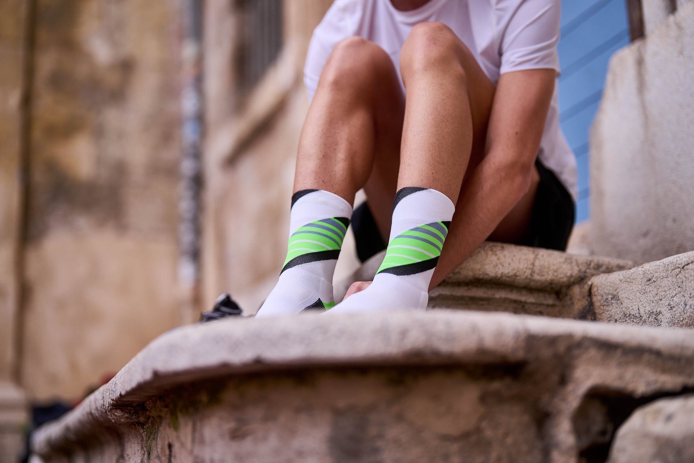 Incylence Running Ladders Black Green Socks 