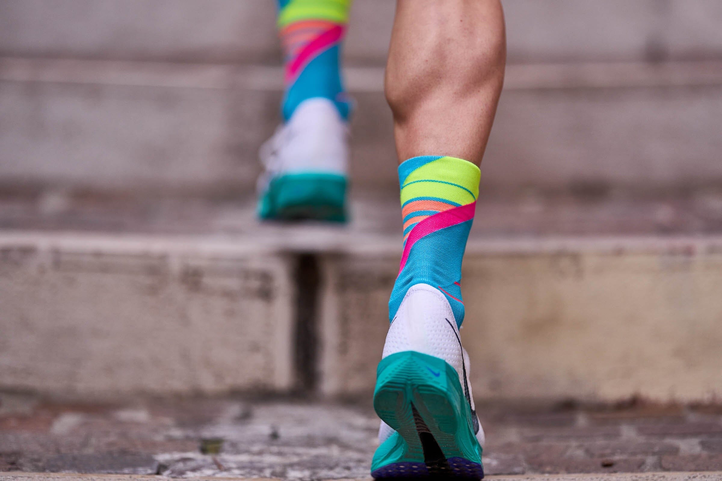 Incylence Running Ladders Blue Pink Socks 