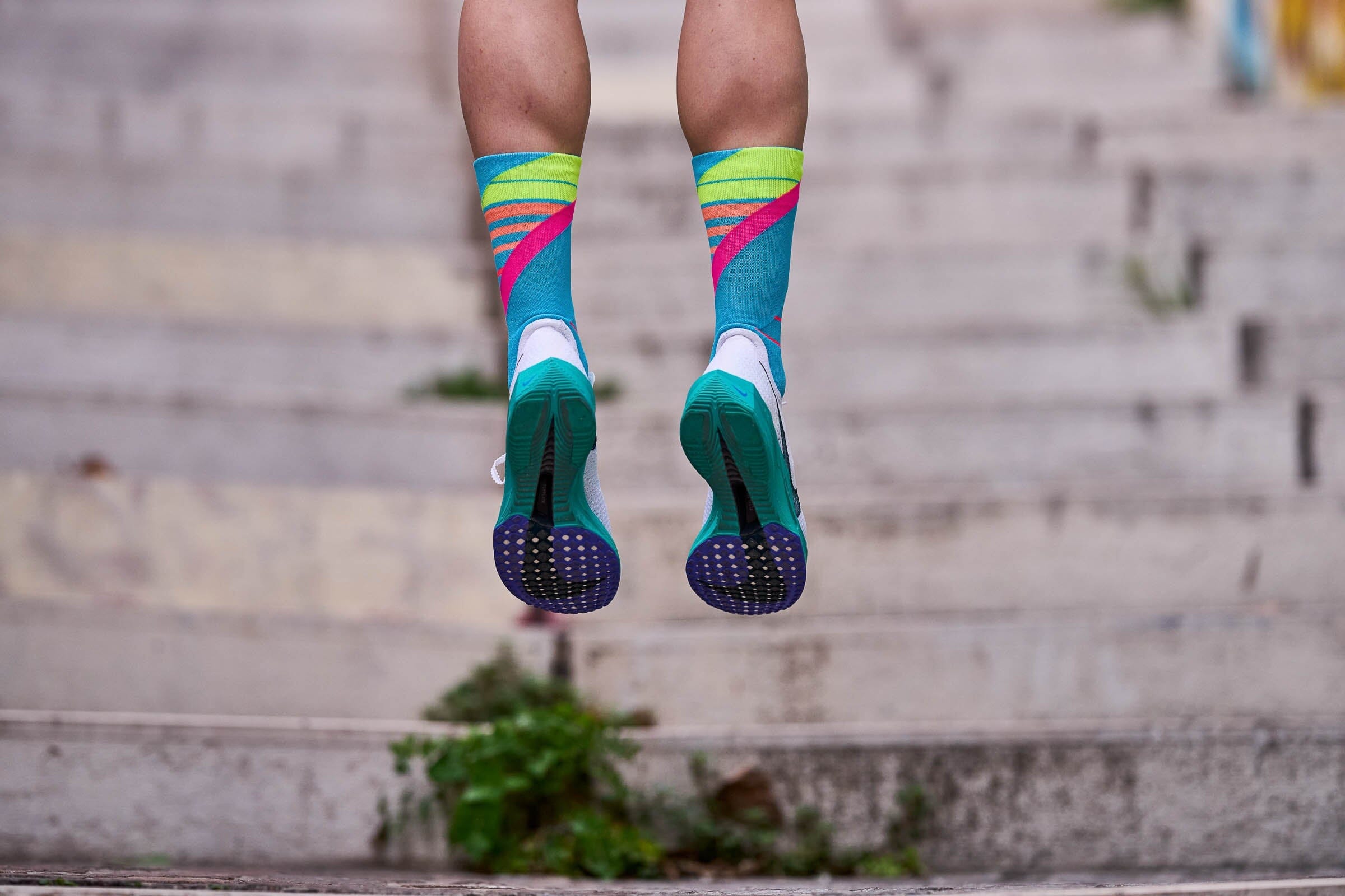 Incylence Running Ladders Blue Pink Socks 