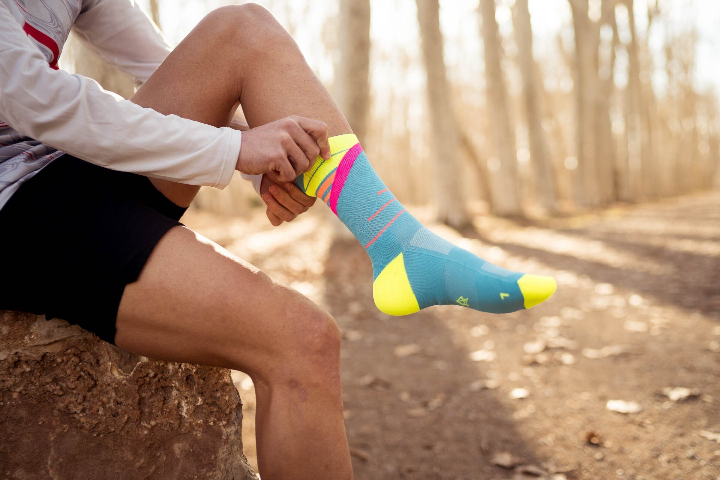 Incylence Running Ladders Blue Pink Socks 