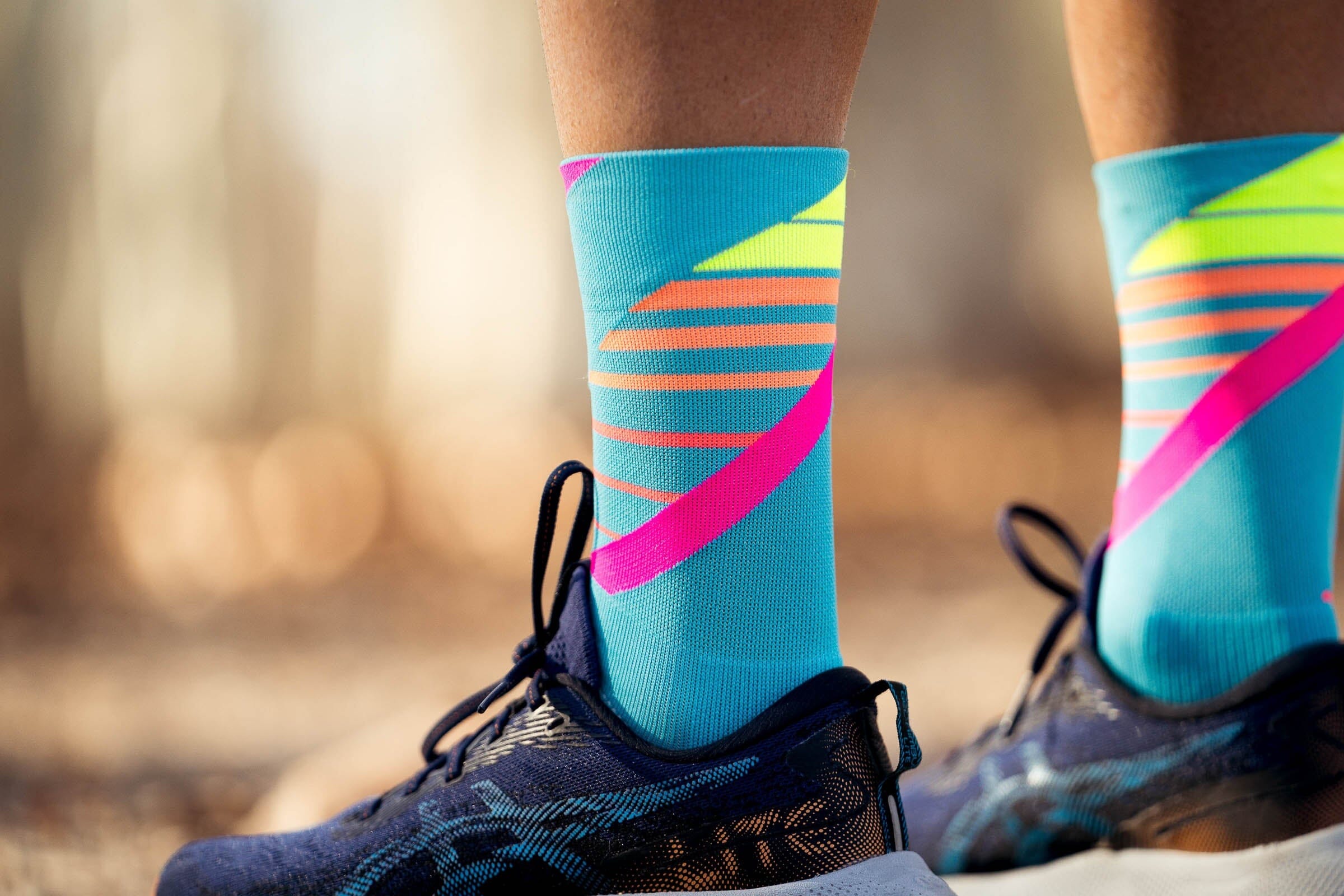 Incylence Running Ladders Blue Pink Socks 