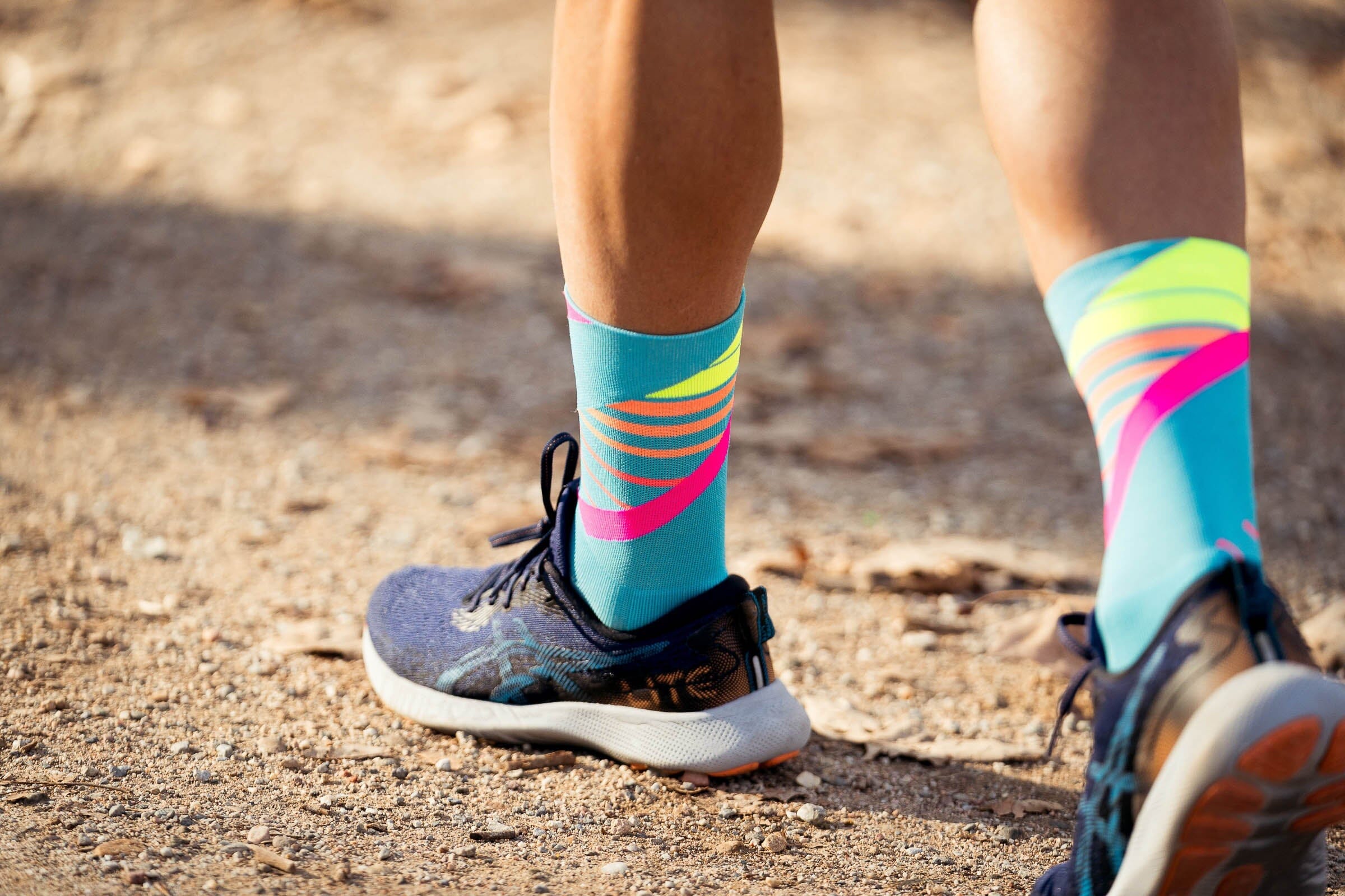 Incylence Running Ladders Blue Pink Socks 