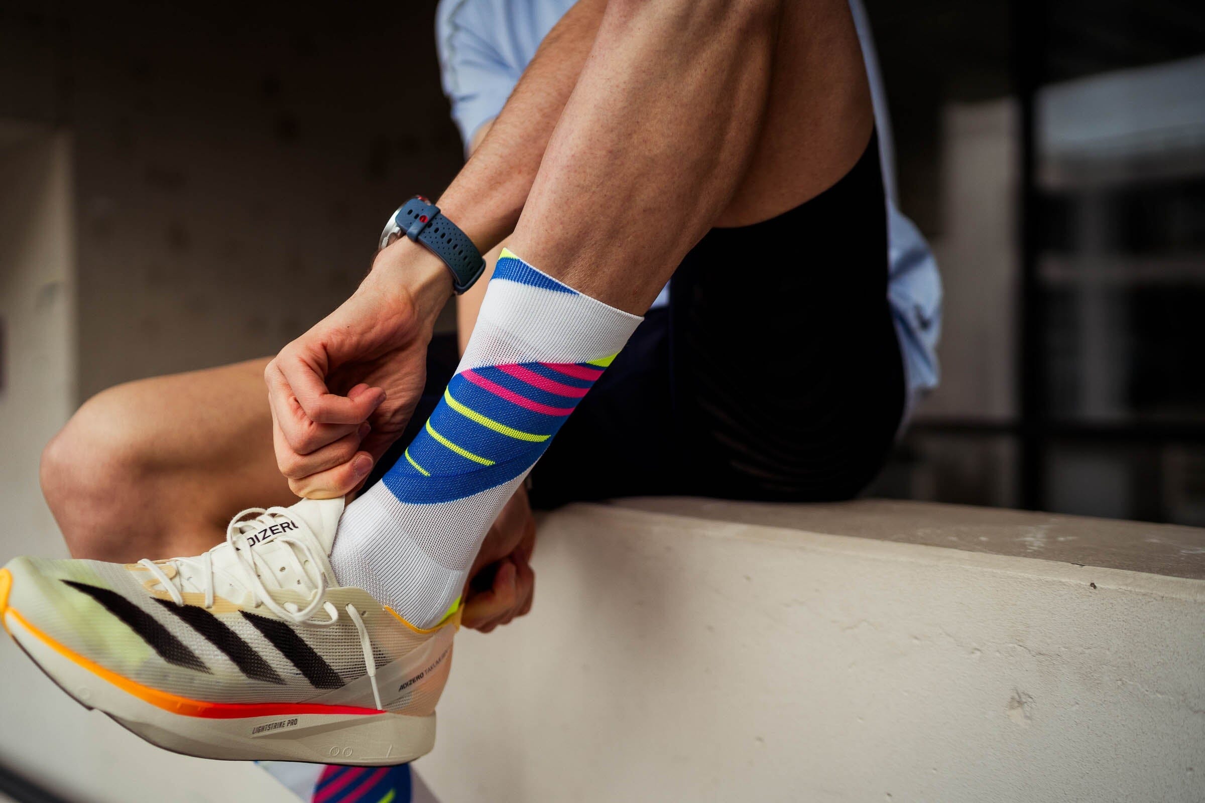 Incylence Running Ladders White Canary Socks 
