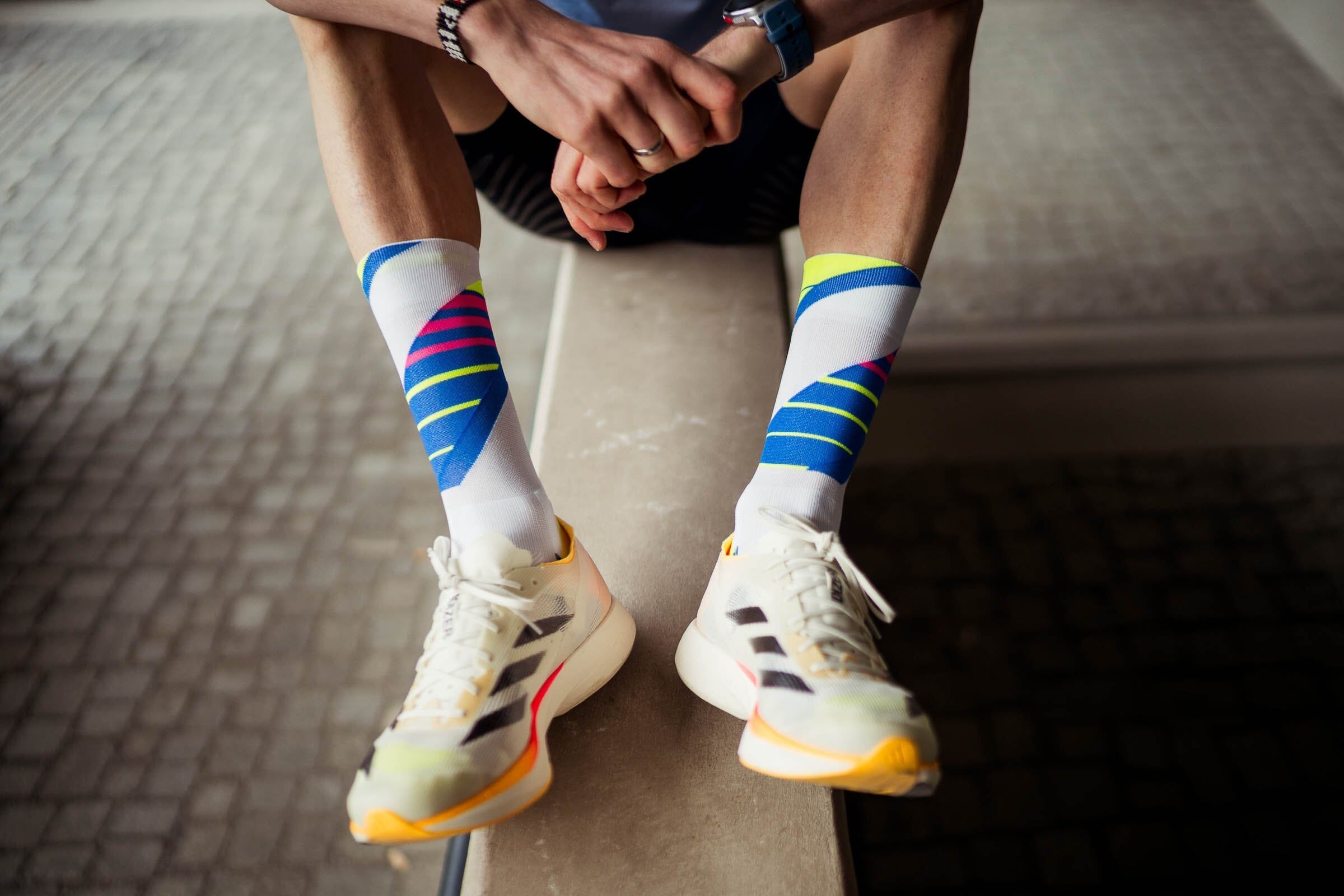 Incylence Running Ladders White Canary Socks 