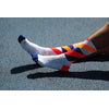 INCYLENCE RUNNING LOOPS WHITE ORANGE INFERNO Socks INCYLENCE