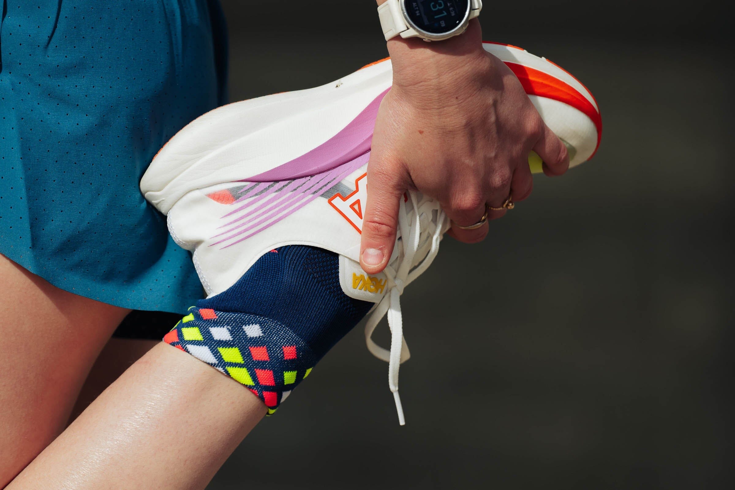 Incylence Running Crystals Short Navy Canary Socks 