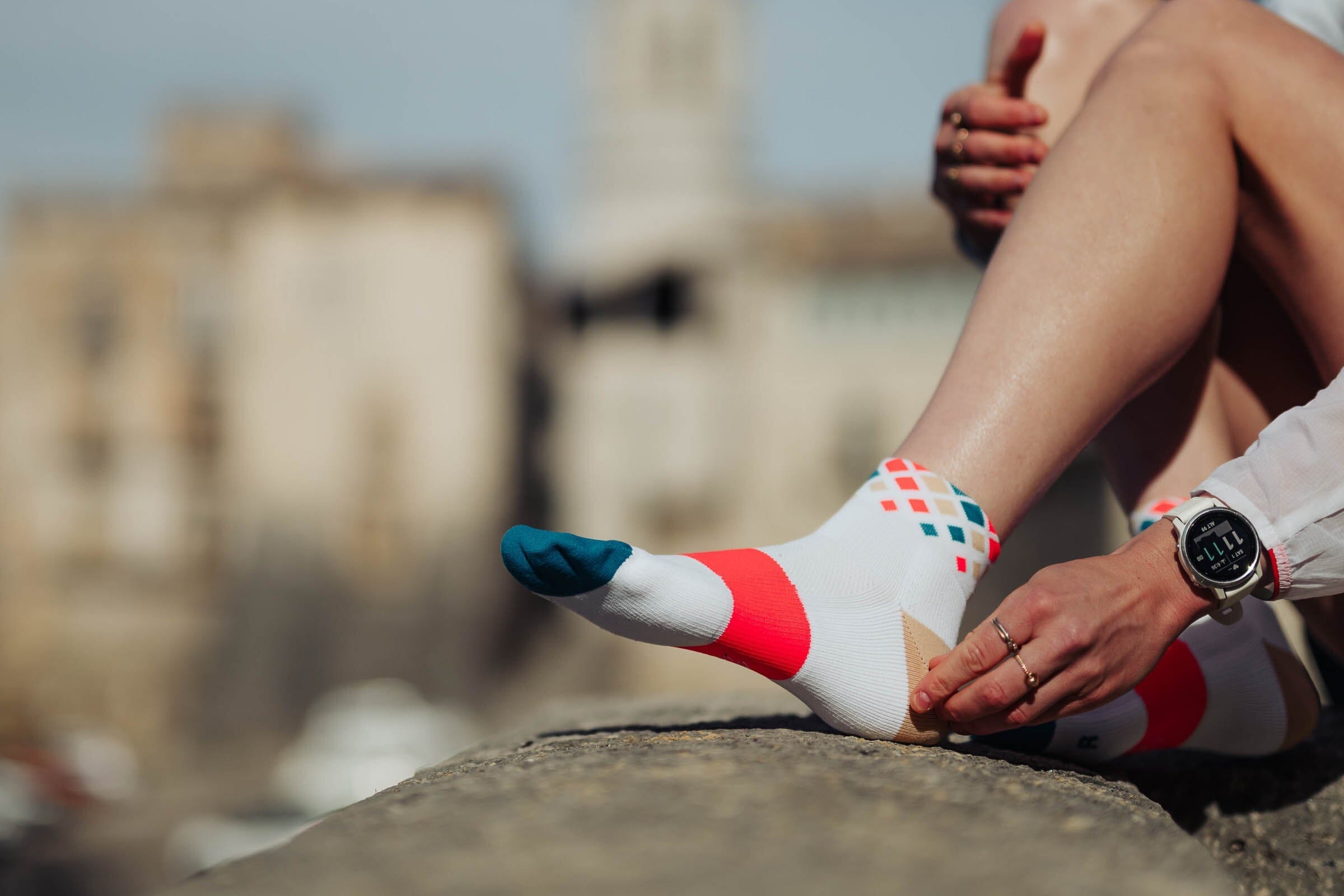 Incylence Running Crystals Short White Inferno Socks 