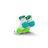 INCYLENCE RUNNING LOOPS SHORT WHITE GREEN Socks INCYLENCE