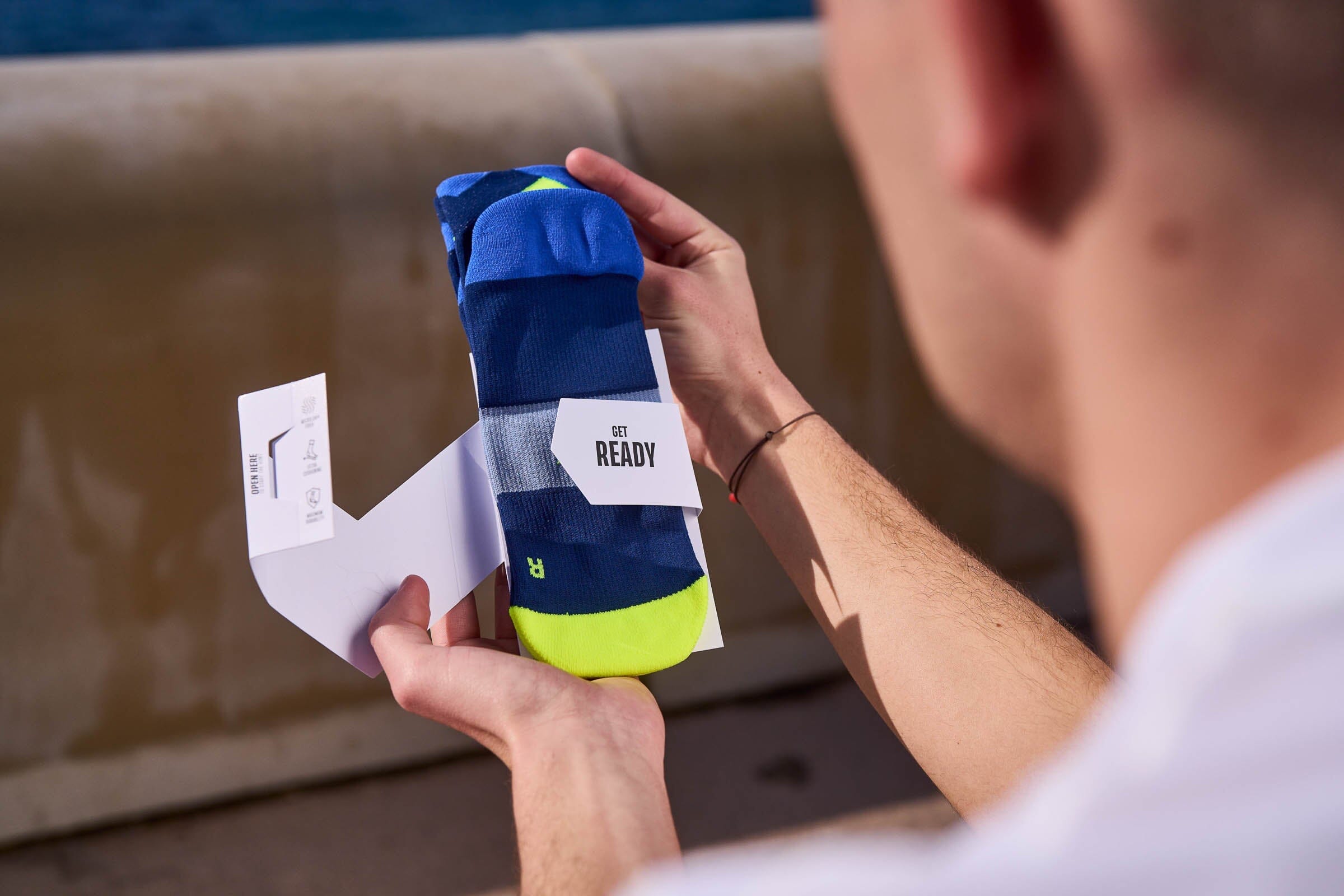 Incylence Running Peaks Short Navy Blue Canary Socks 