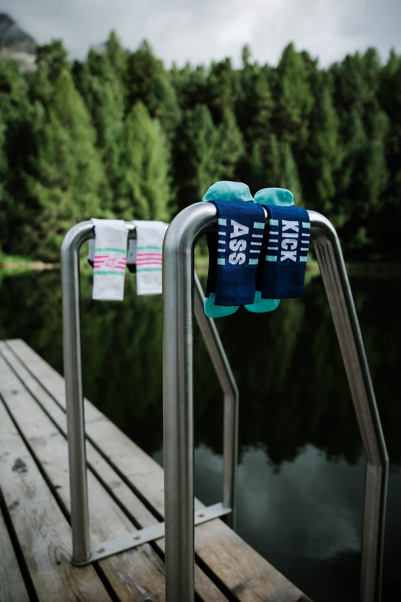 Incylence Ultralight Kickass V2 Navy Mint Socks 