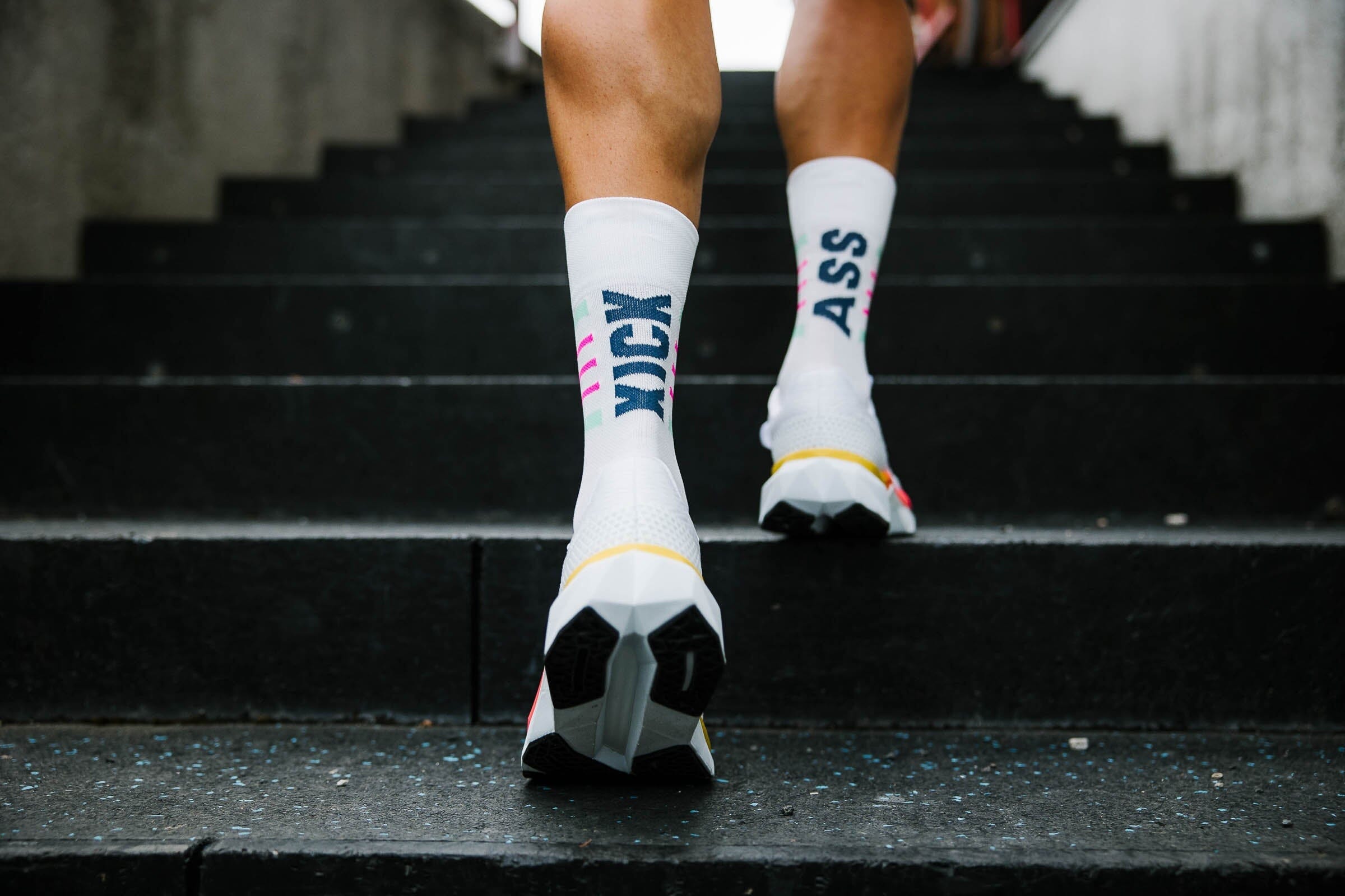 Incylence Ultralight Kickass V2 White Pink Socks 