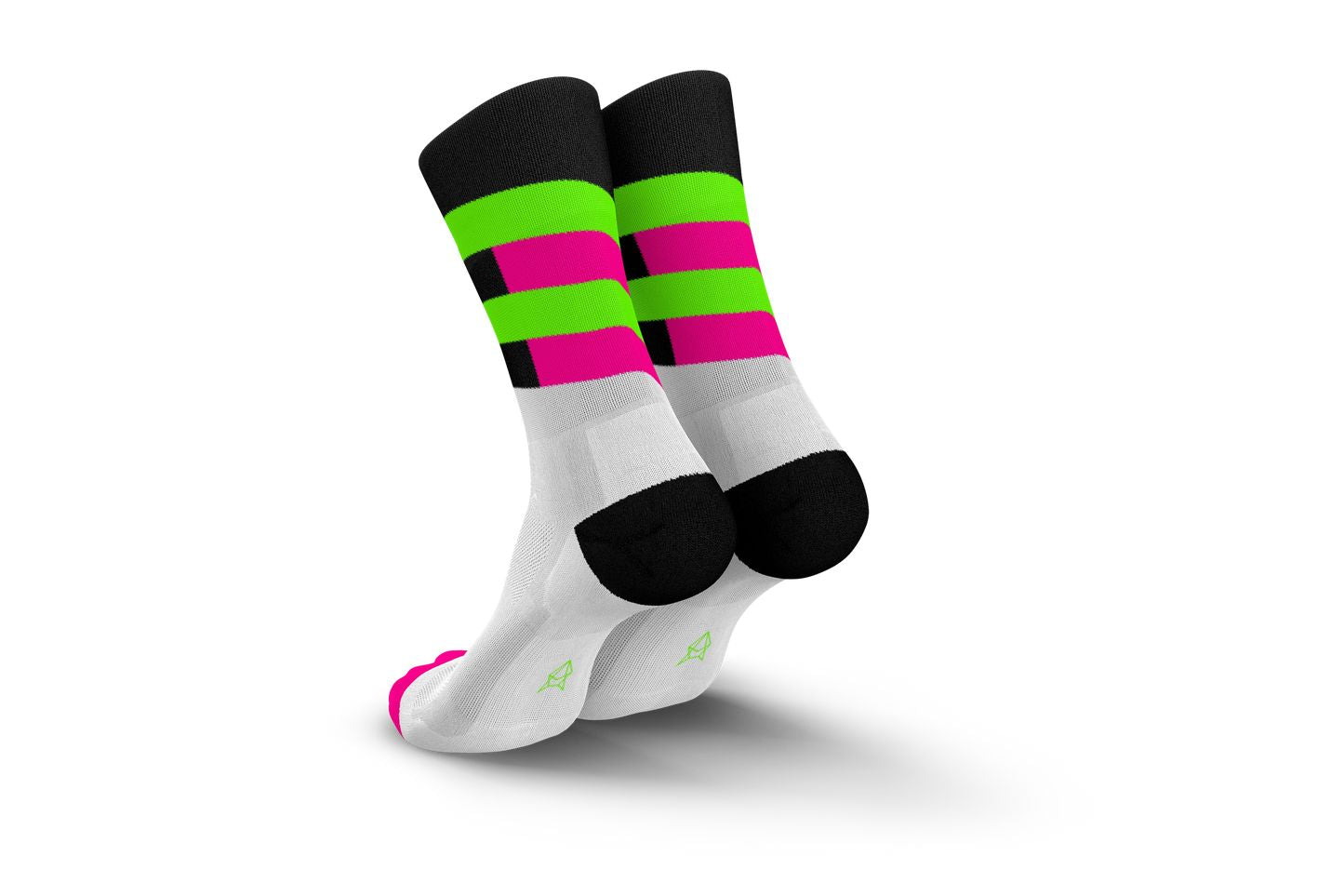 Incylence Ultralight Spirals Black Green Socks 