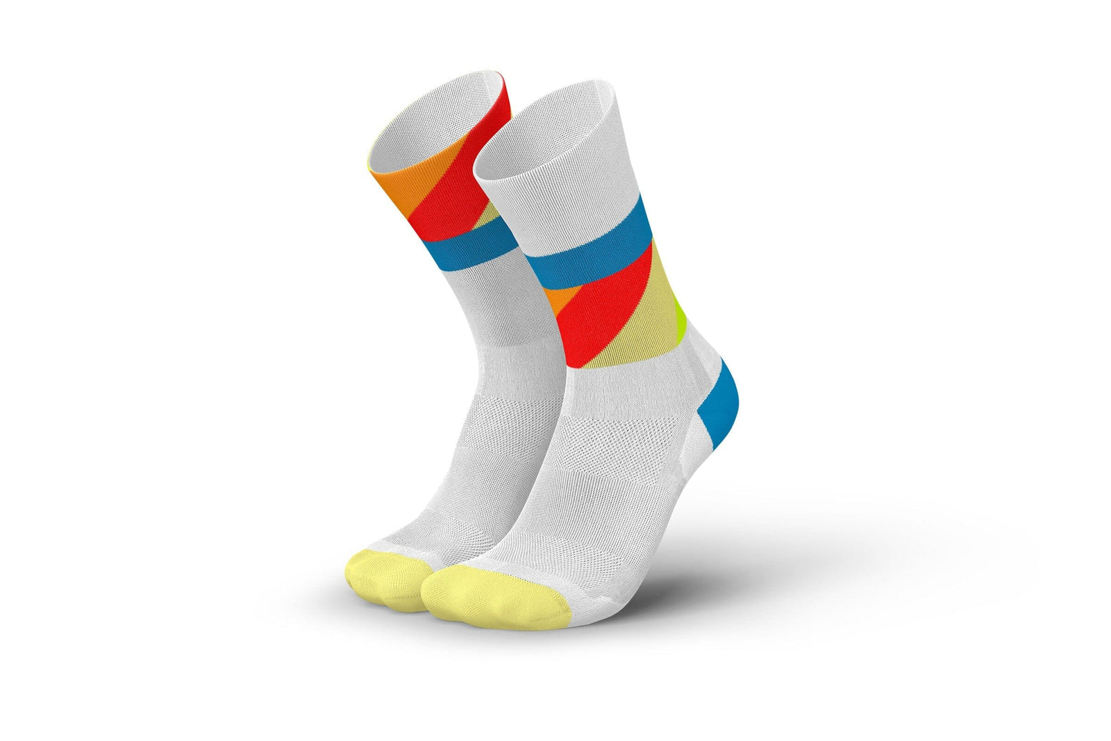 INCYLENCE ULTRALIGHT STRIDES WHITE BLUE INFERNO Socks INCYLENCE