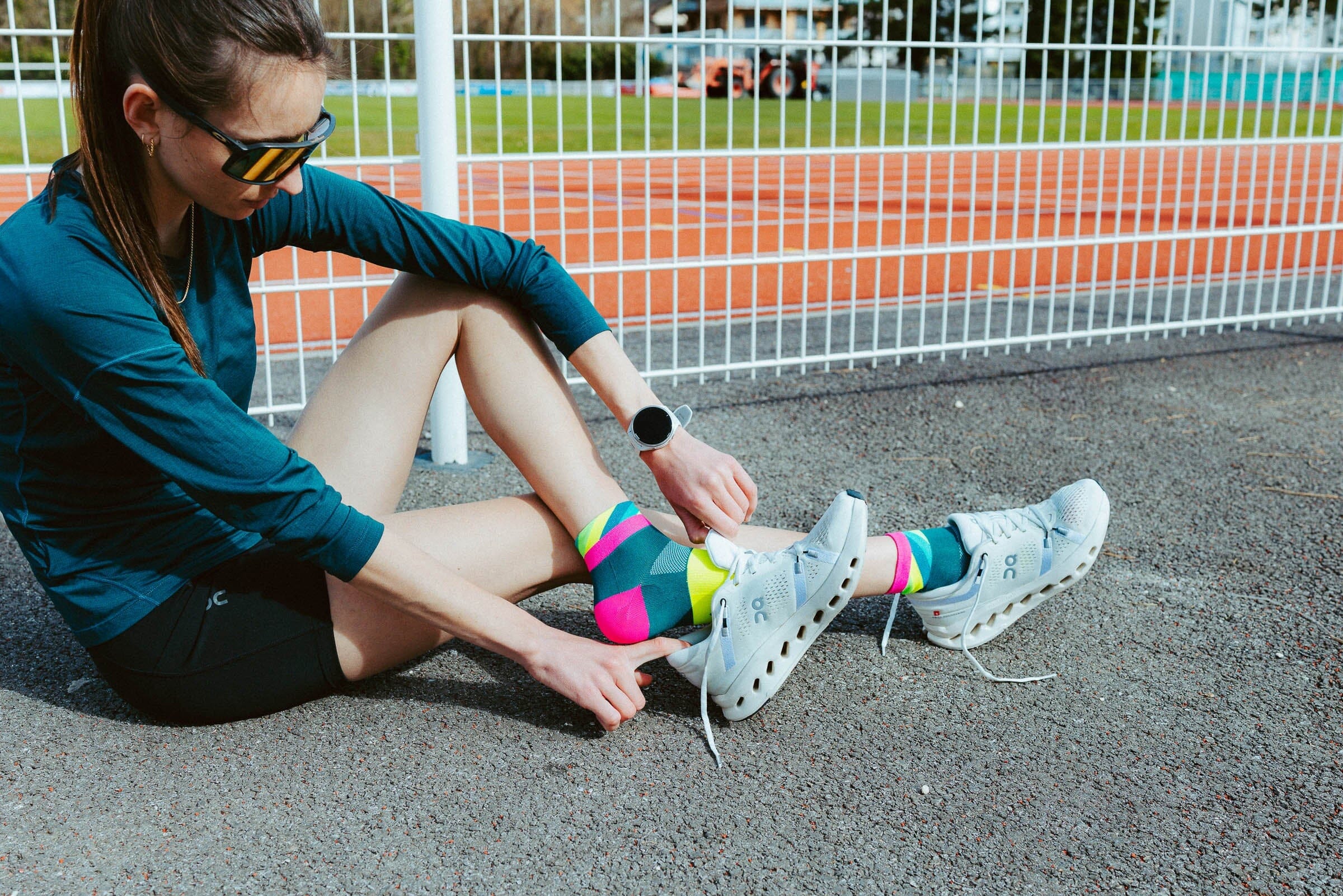 INCYLENCE ULTRALIGHT STRIDES SHORT PETROL PINK Socks INCYLENCE