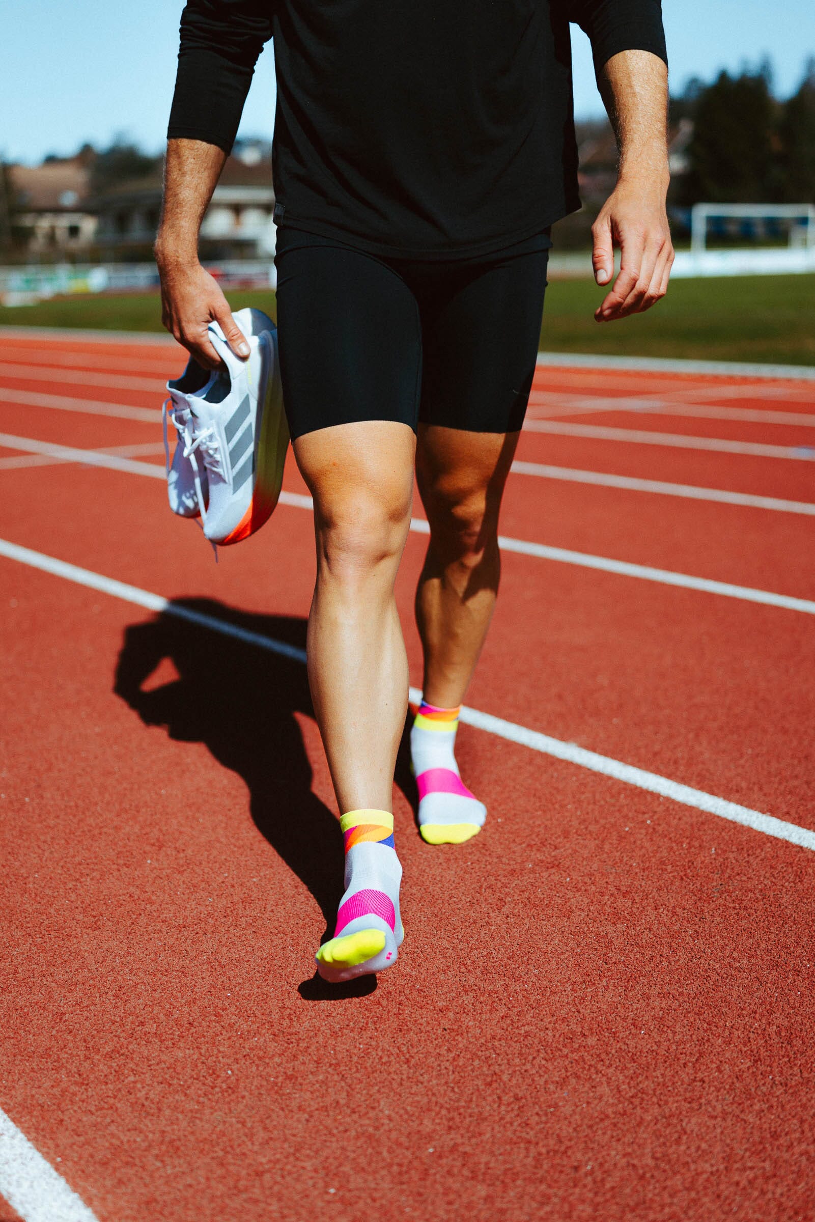 INCYLENCE ULTRALIGHT STRIDES SHORT WHITE CANARY Socks INCYLENCE