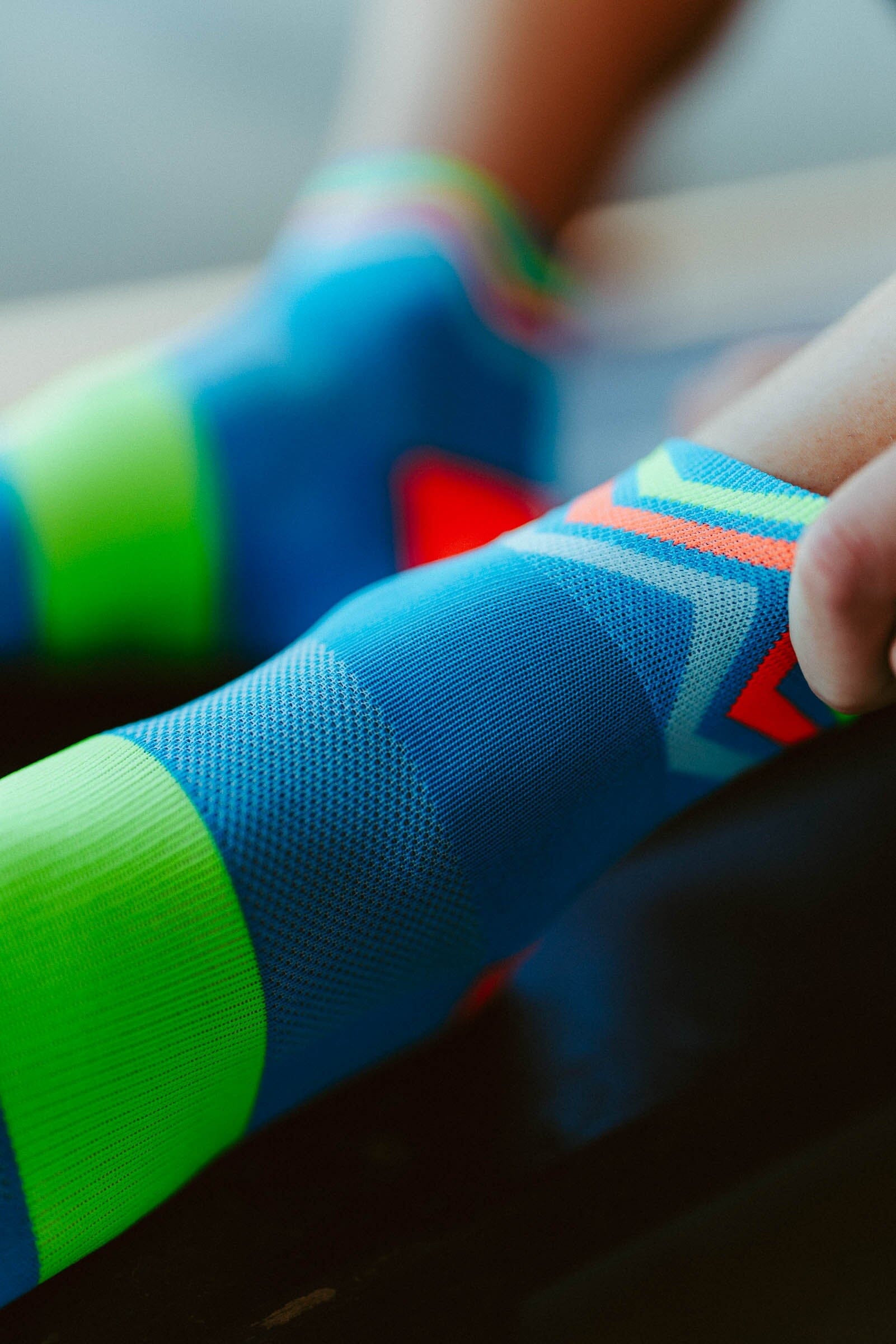 INCYLENCE ULTRALIGHT WAVES SHORT CYAN GREEN Socks INCYLENCE