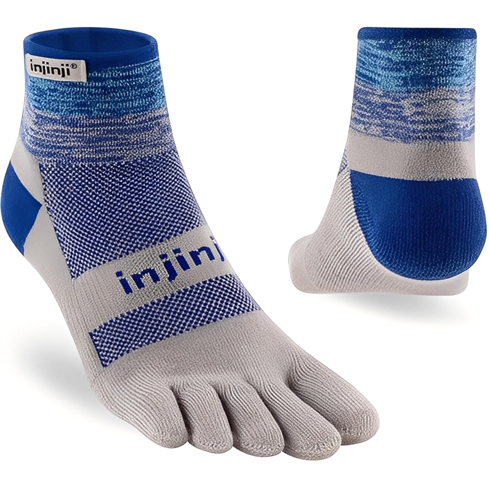 Injinji Trail Midweight Mini‑Crew Socks Neptune S 