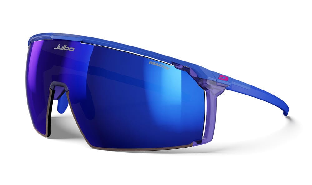 Julbo Panora Sunglasses MATT - Blue / Pink REACTIV 1-3 HC One Size