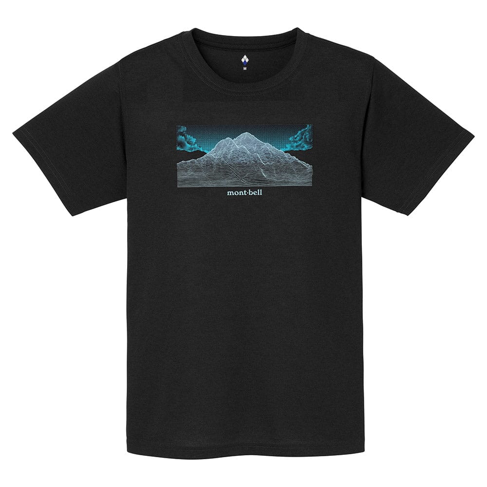 Montbell Wickron Tee Geography Unisex Black S 