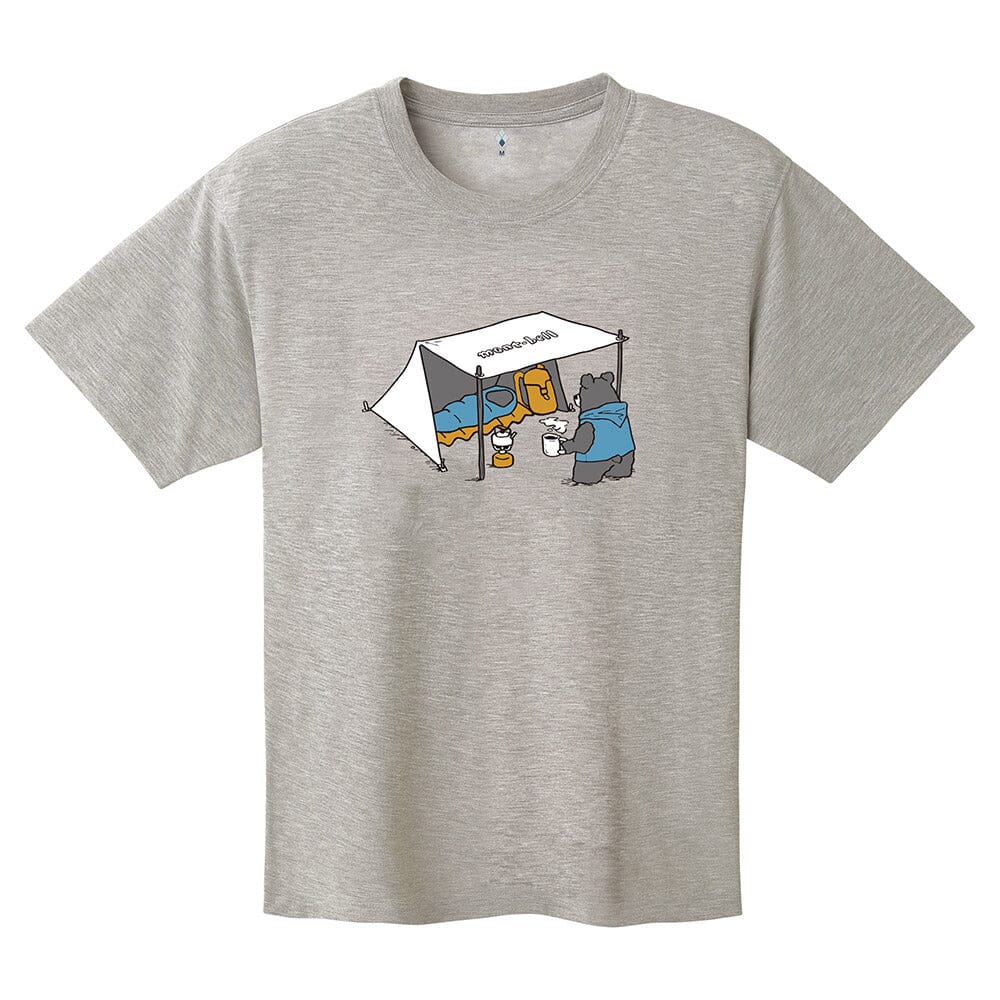 Montbell Wickron Tee Camping Bear Unisex Light Gray S 