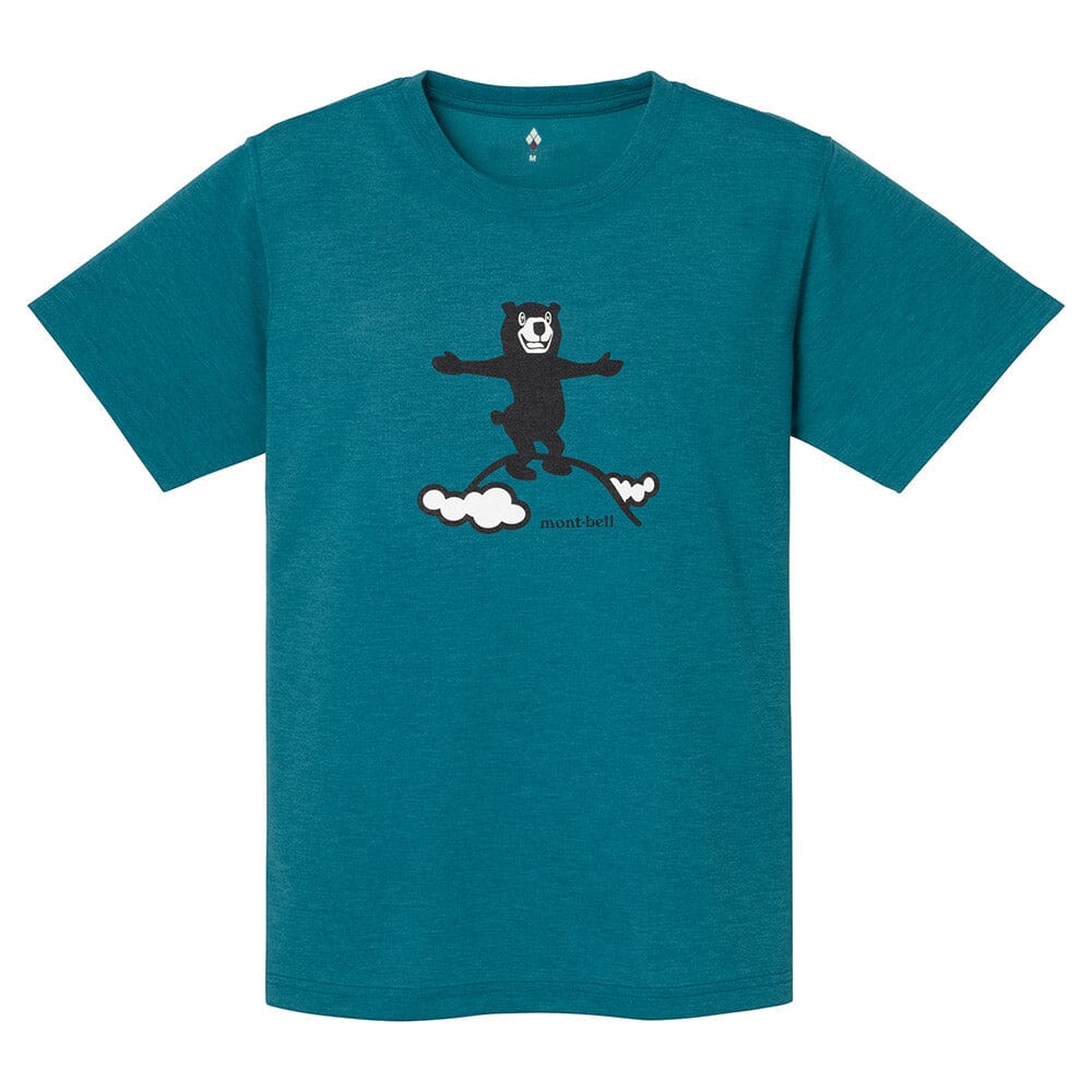 Montbell Wickron Tee Women's Summit Blue Green S 