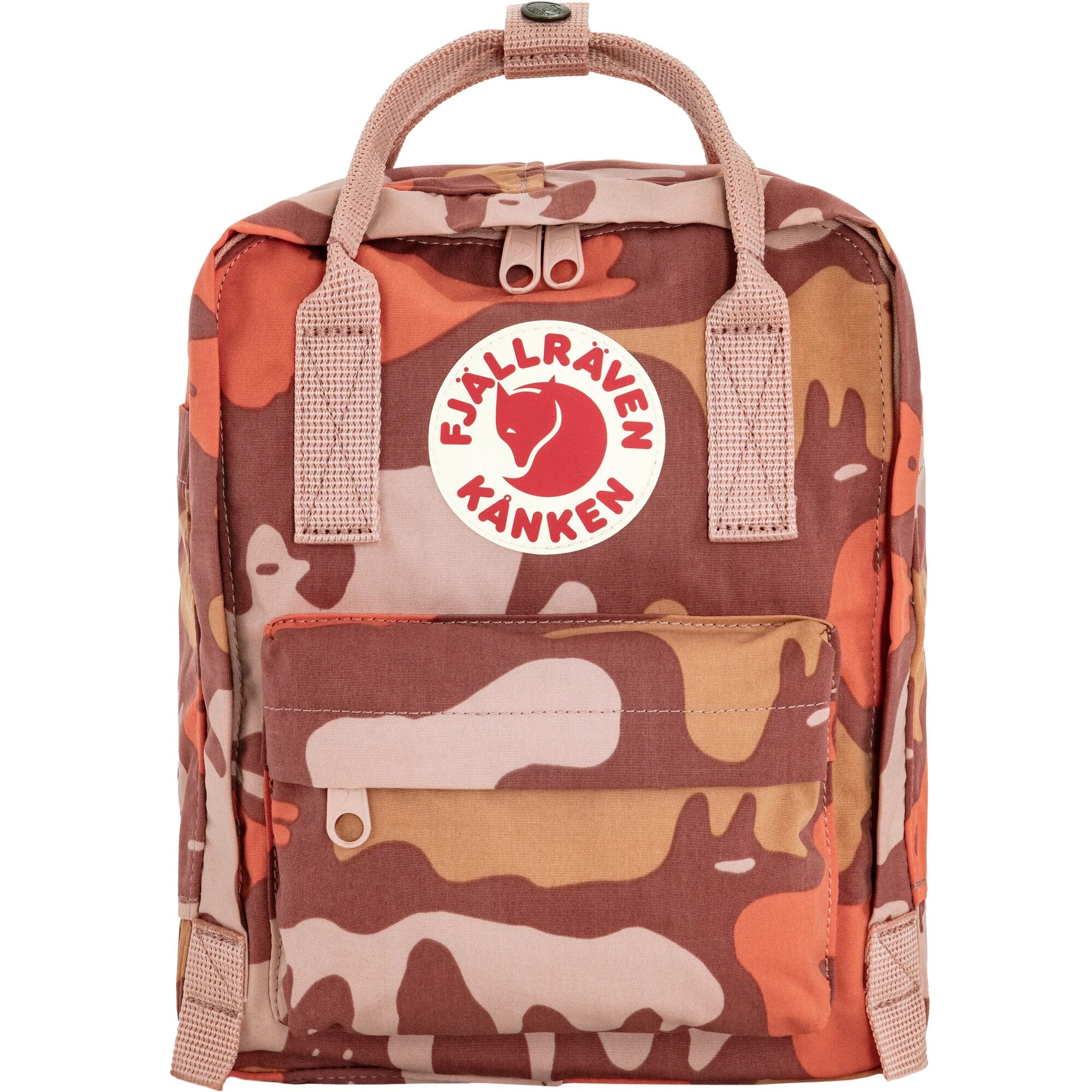 Fjallraven Kånken Graphics Mini Backpack Chalk Rose-Hidden Animals 