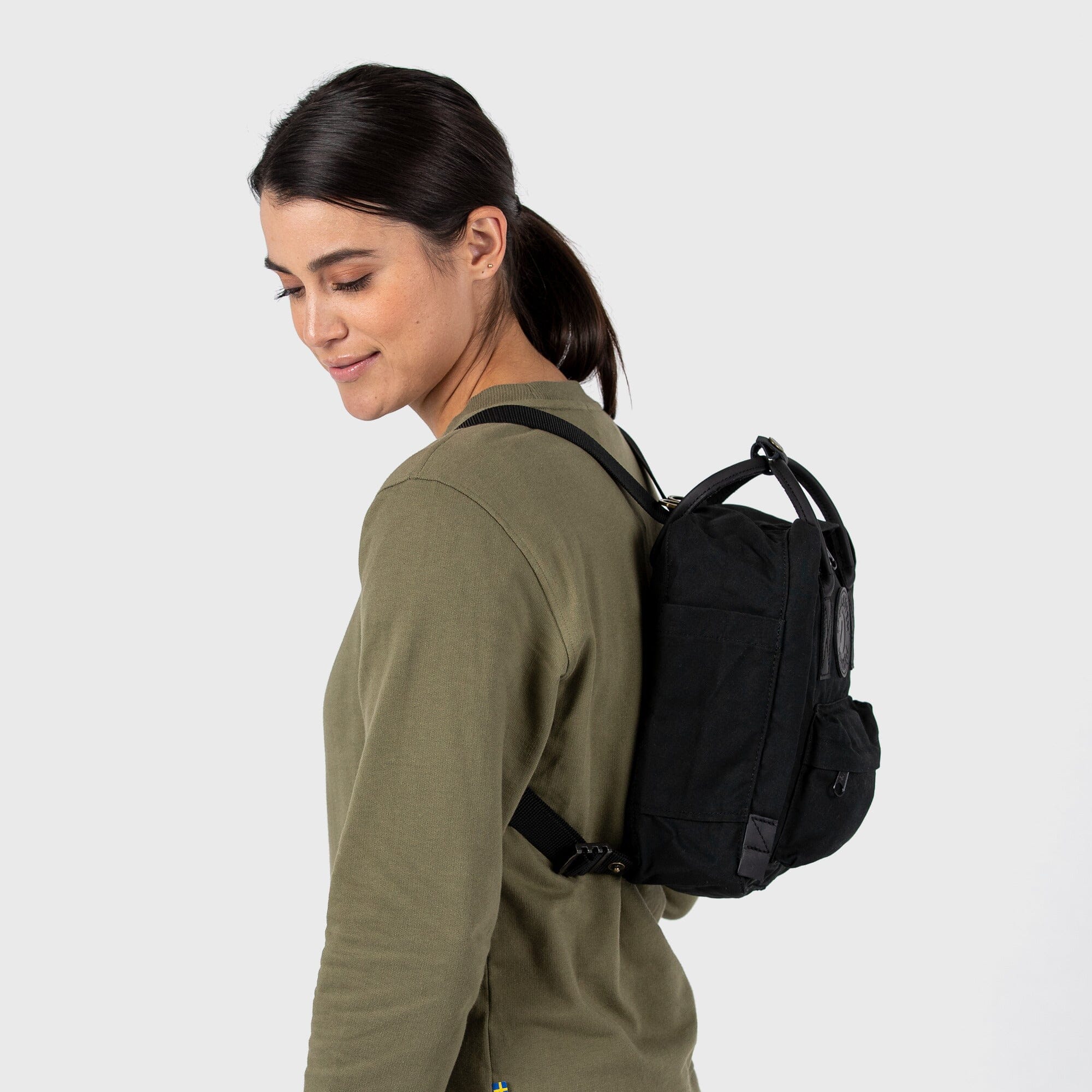 Fjallraven Kanken No. 2 Black Mini Backpack 