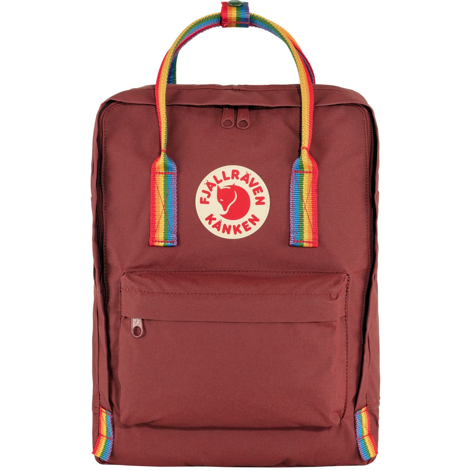 Fjallraven Kanken Rainbow Backpack Ox Red/Rainbow Pattern 
