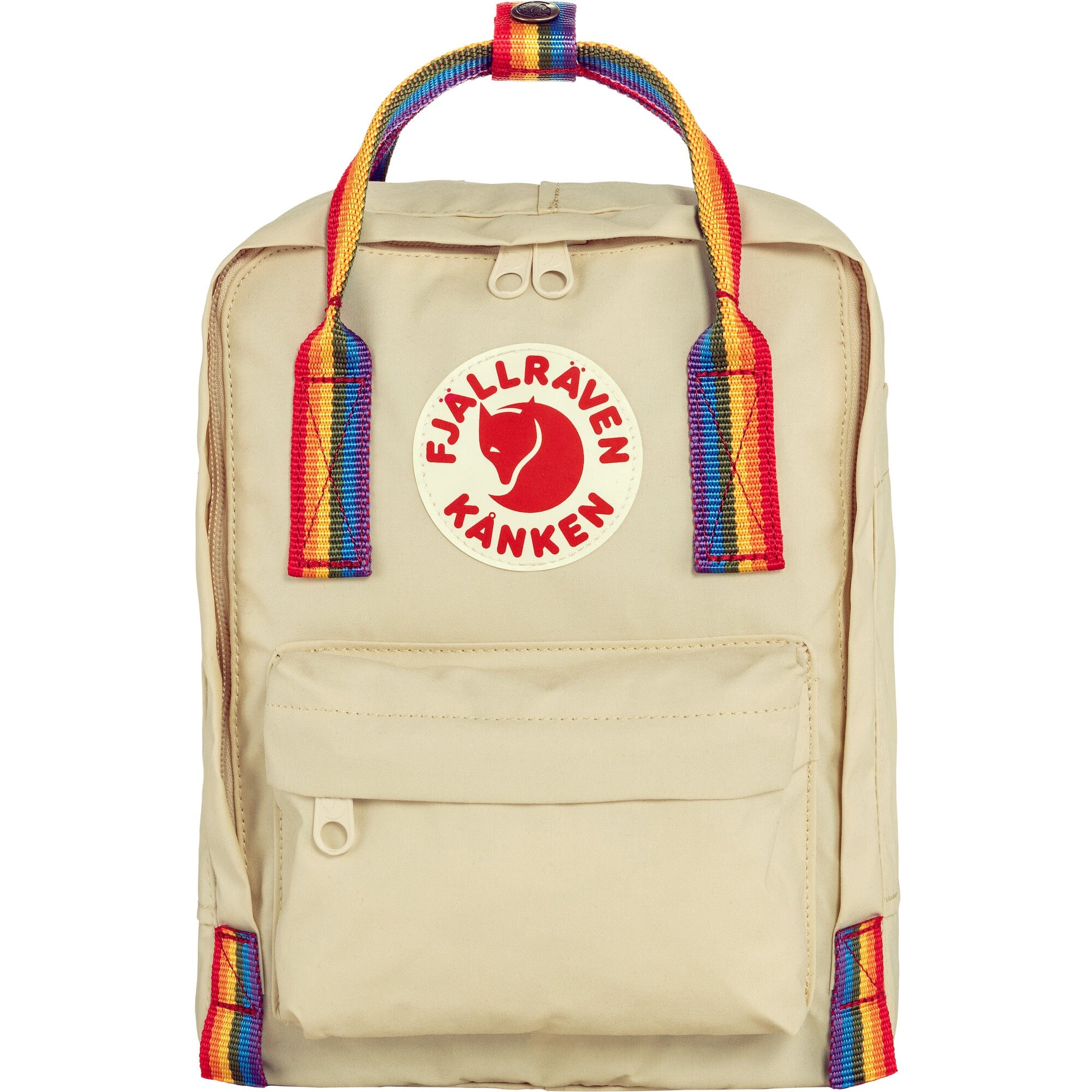 Fjallraven Kanken Rainbow Mini Backpack Light Oak/Rainbow Pattern 