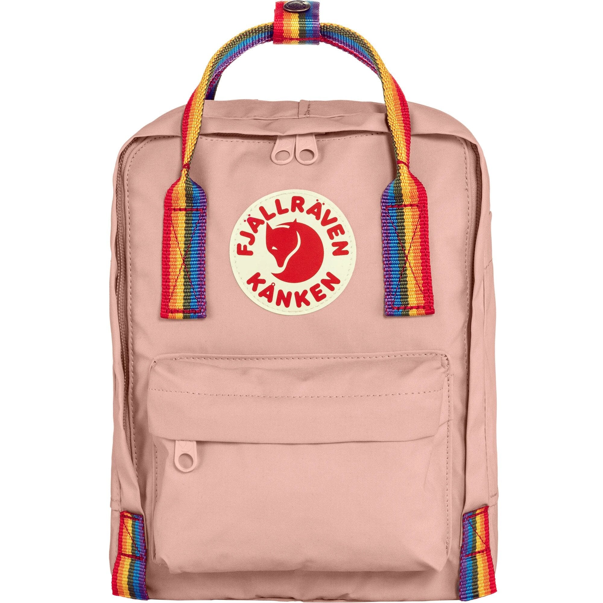 Fjallraven Kanken Rainbow Mini Backpack Chalk Rose/Rainbow 