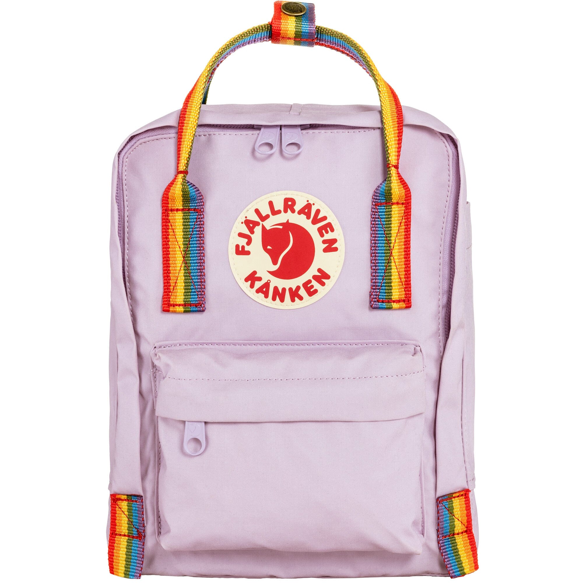 Fjallraven Kanken Rainbow Mini Backpack Pastel Lavender/Rainbow Pattern 