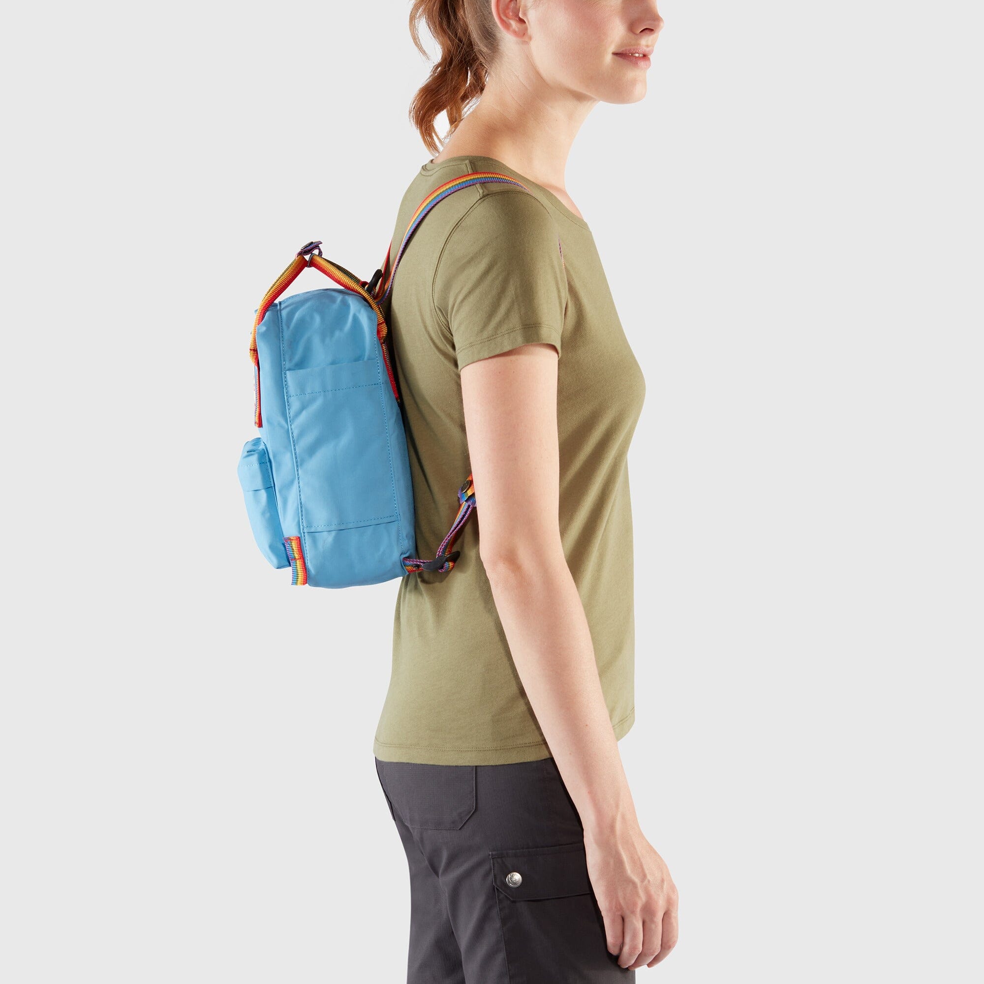Fjallraven Kanken Rainbow Mini Backpack 