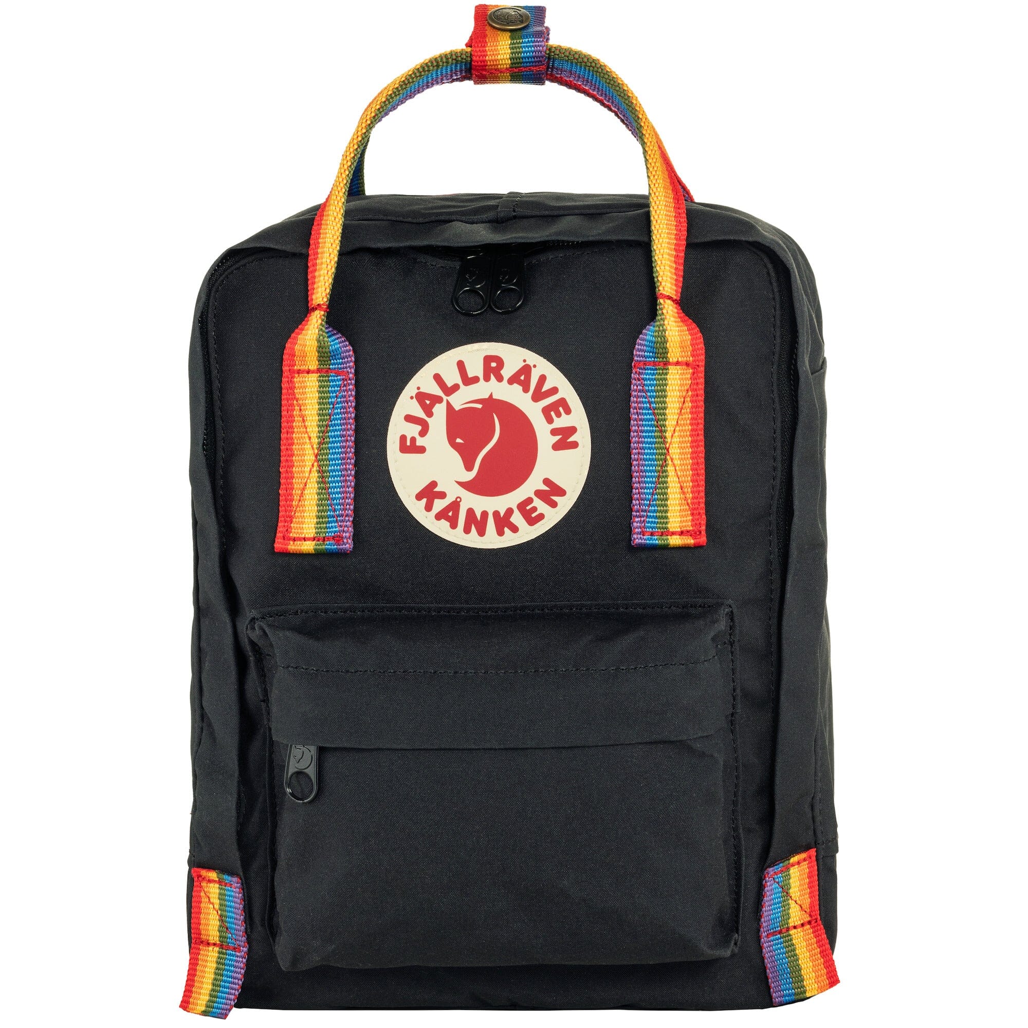Fjallraven Kanken Rainbow Mini Backpack Black/Rainbow Pattern 