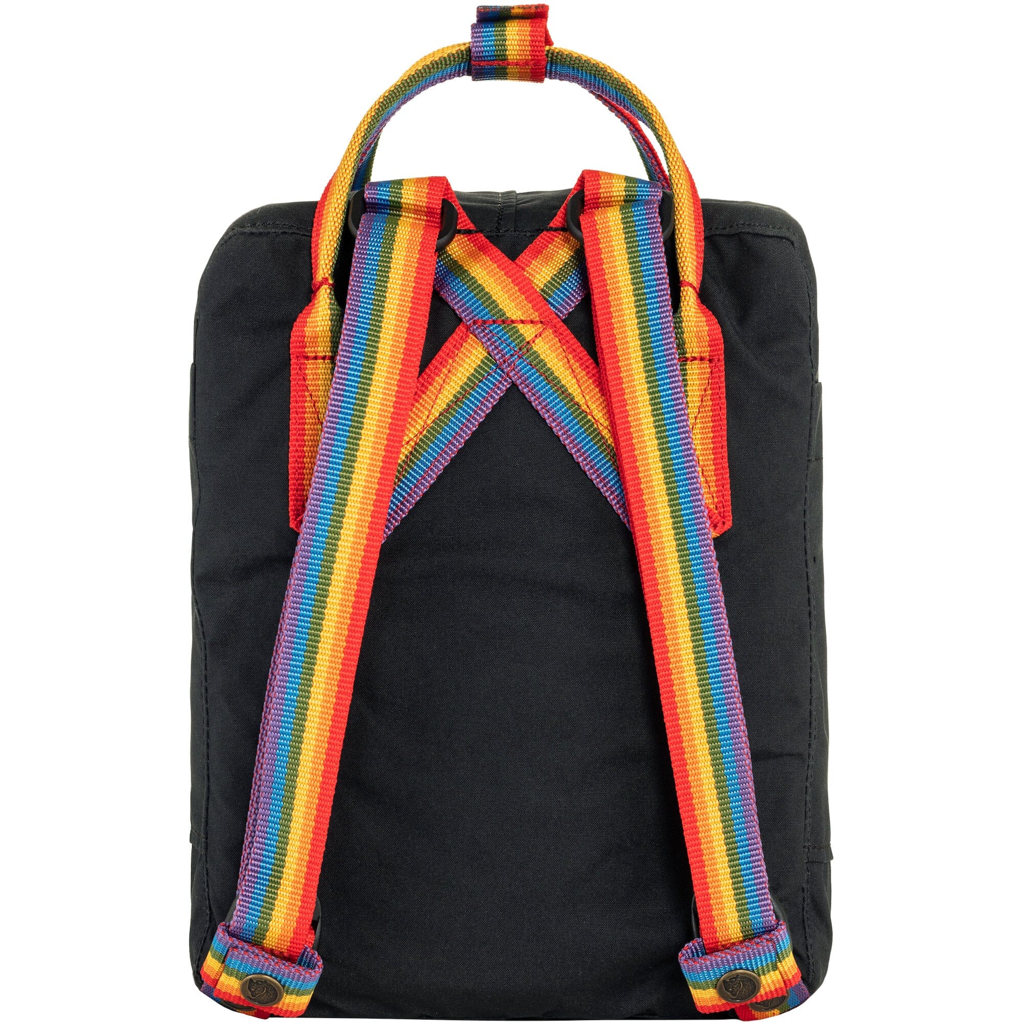 Fjallraven Kanken Rainbow Mini Backpack Black/Rainbow Pattern 