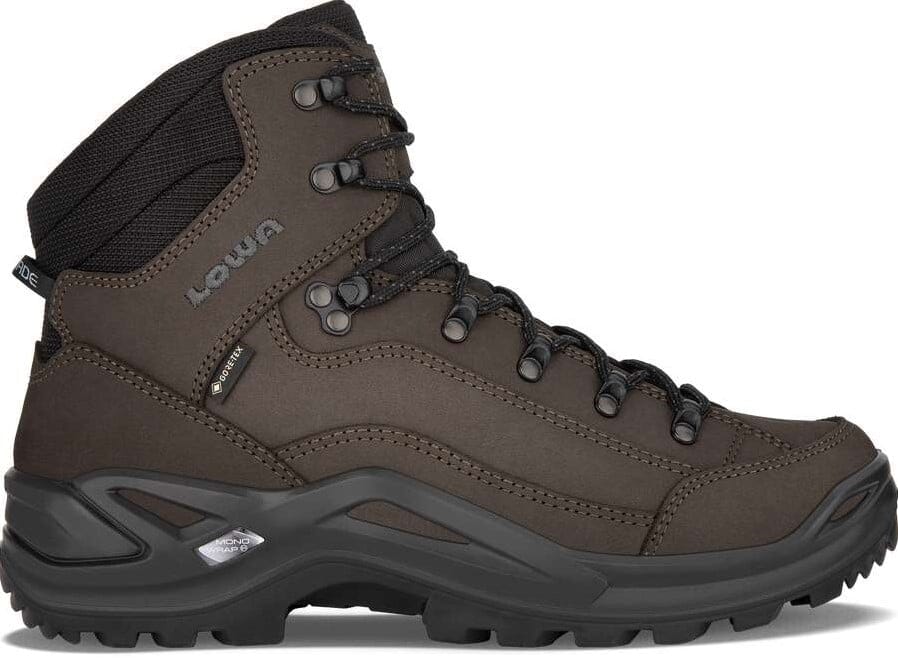 Lowa Men's Renegade GTX Mid Hiking Shoes Dark Brown/Black UK 7.5 
