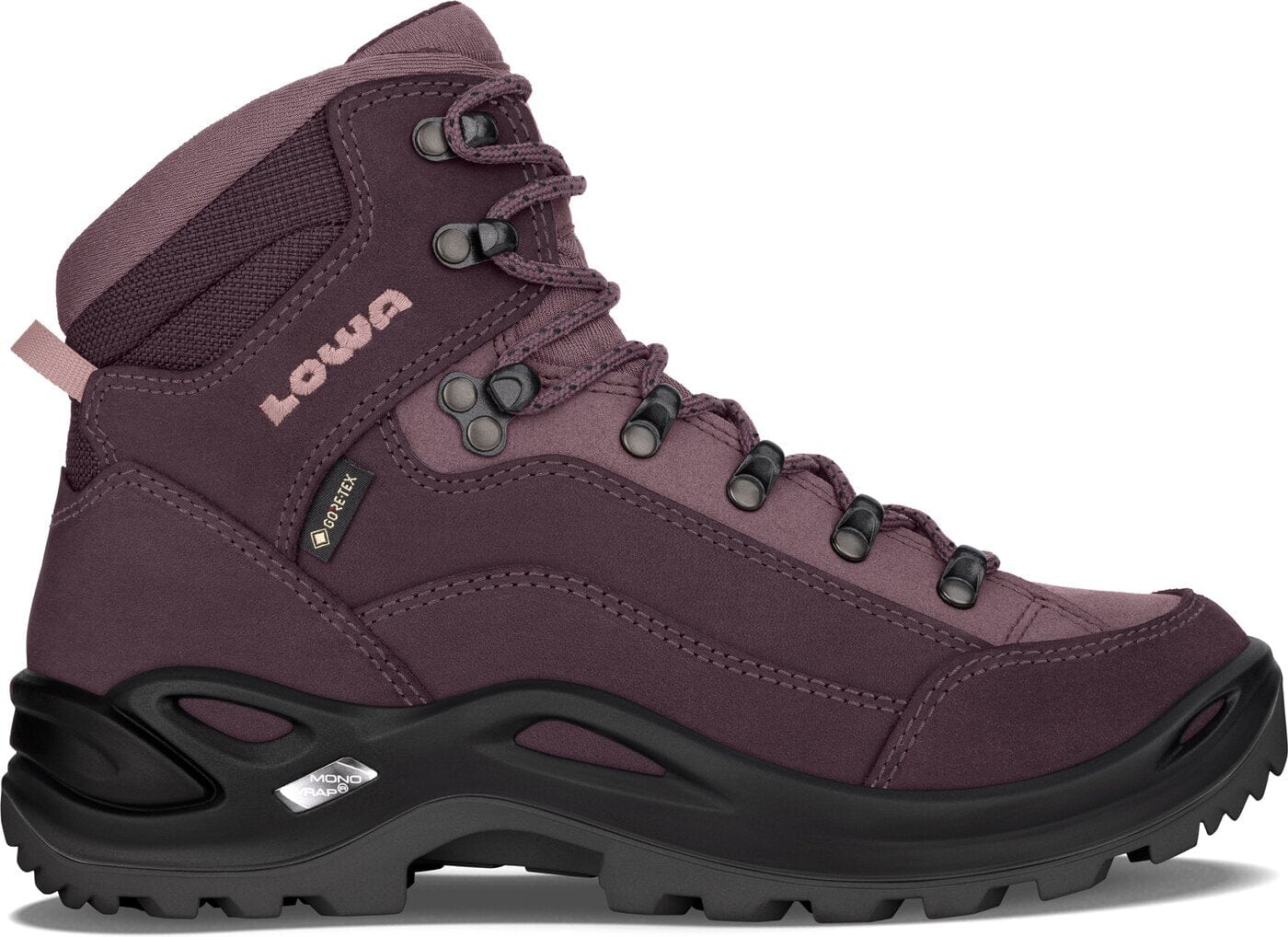 Lowa Women's Renegade GTX Mid Hiking Shoes Plum/Mallow UK 5 