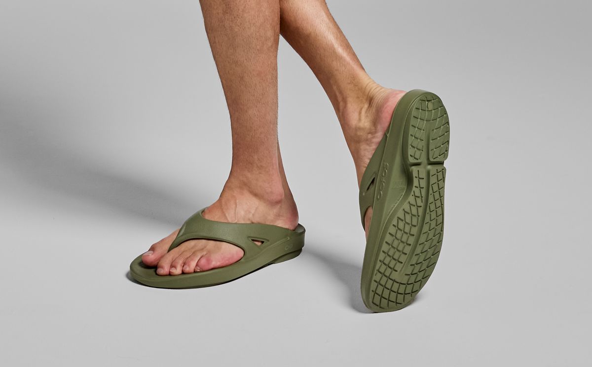 OOFOS Unisex OOriginal Thong Sandal - Foliage