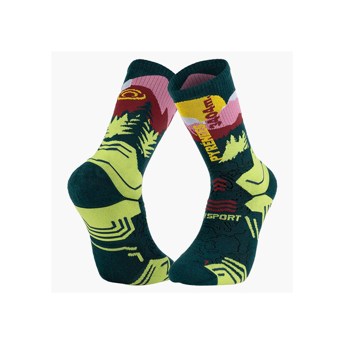 BV Sport Trek Summit Lyocell Hiking Socks – Pyrenees Green