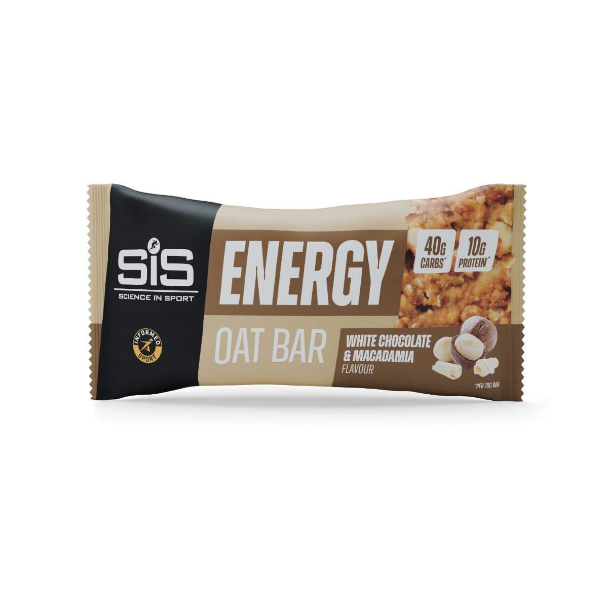 SiS Energy Oat Bar White Chocolate & Macadamia 