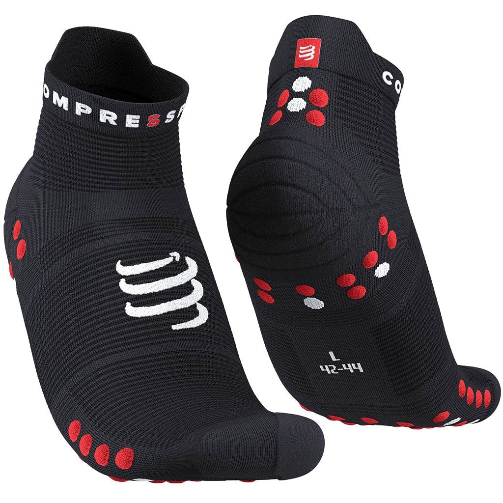 Compressport Pro Racing Socks V4.0 Run Low Black/Red T1 (EU 35-38) 