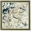 Fjallraven Swedish Classic Map Scarf Green OS 